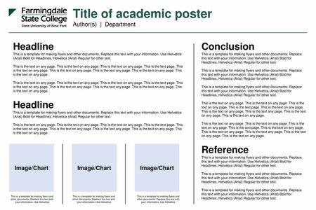 Title of academic poster