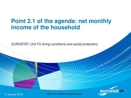 Point 2.1 of the agenda: net monthly income of the household