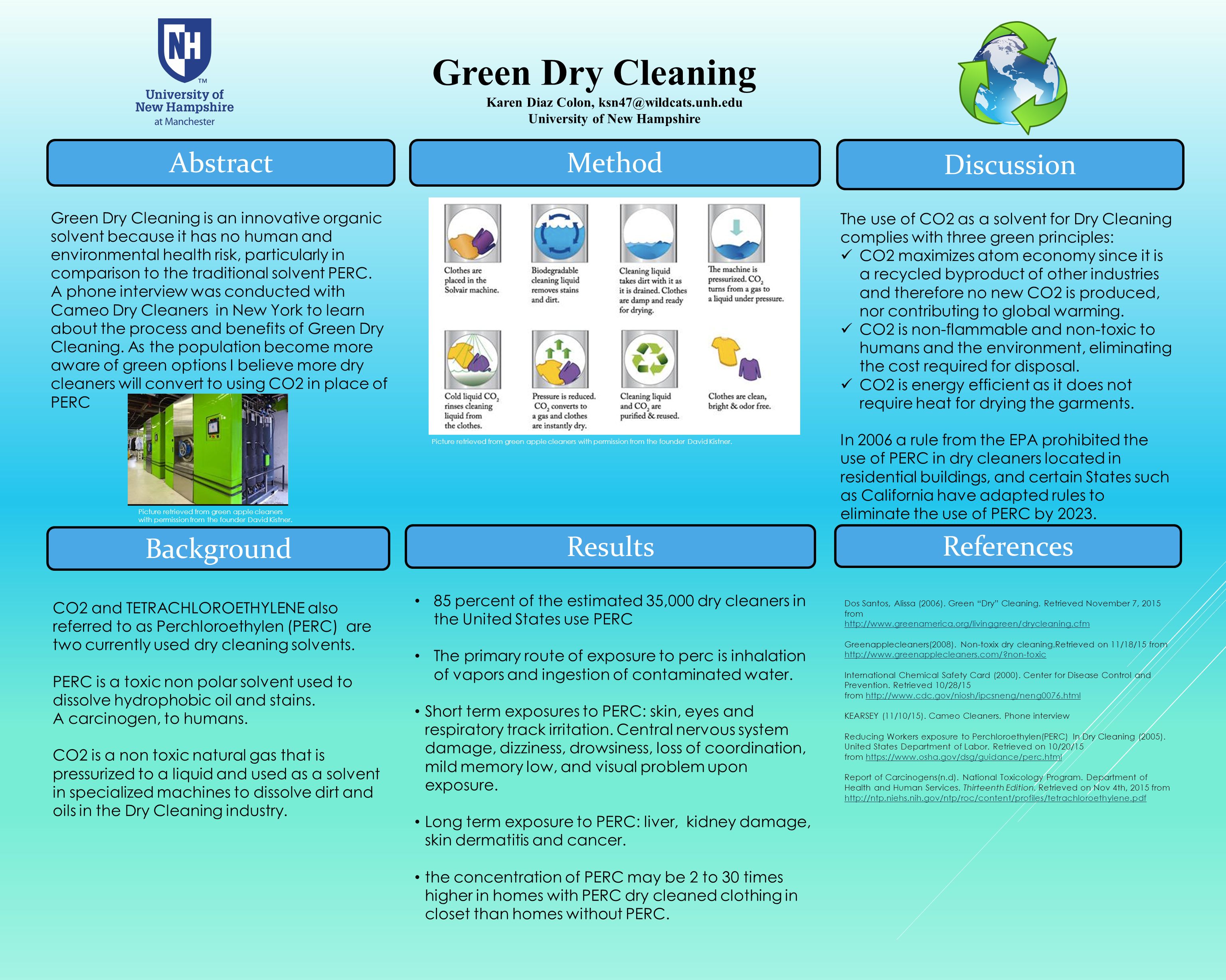 which solvent is used for dry-cleaning clothes