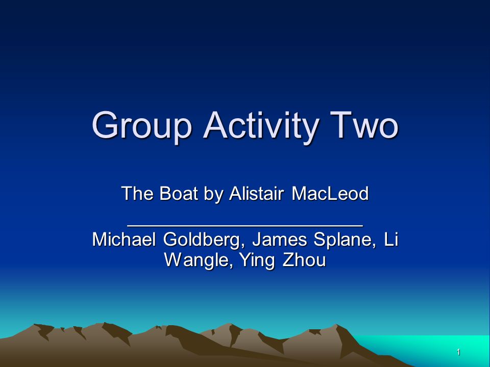 the boat alistair macleod summary