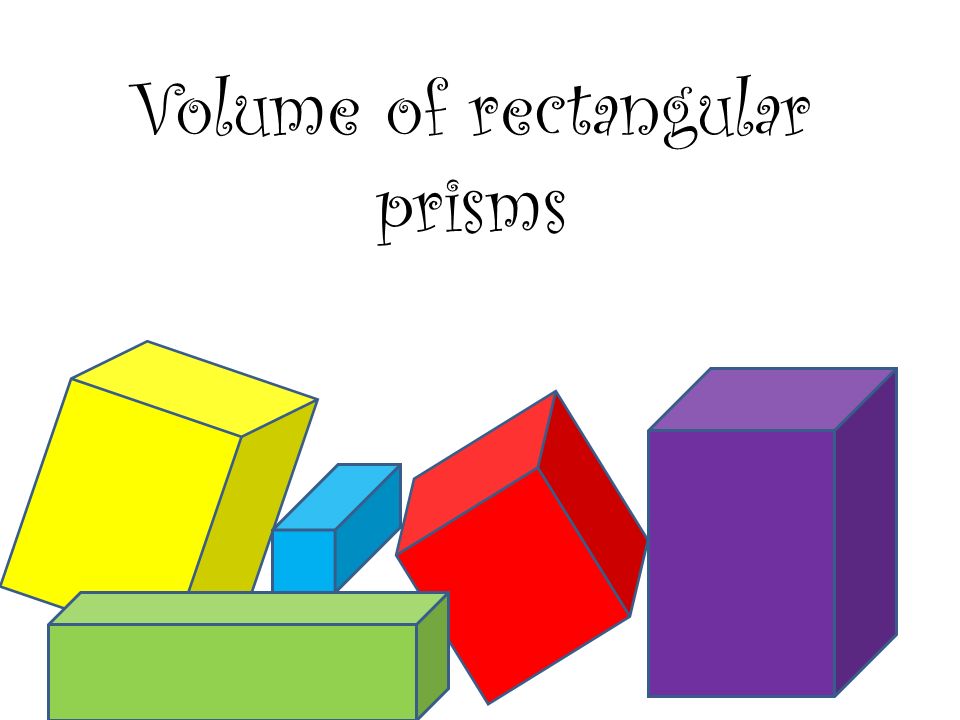 Volume of rectangular prisms - ppt video online download