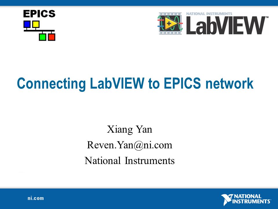 Connecting LabVIEW to EPICS network - ppt video online download