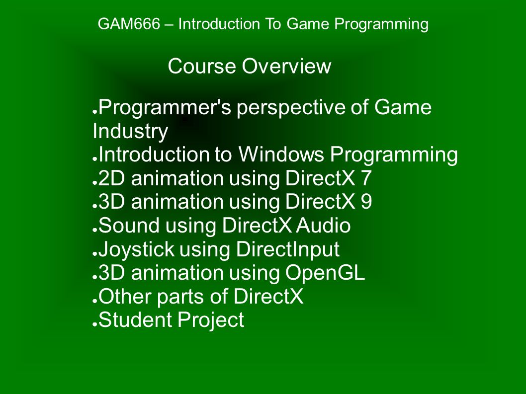 Computer Graphics Introducing DirectX - ppt download