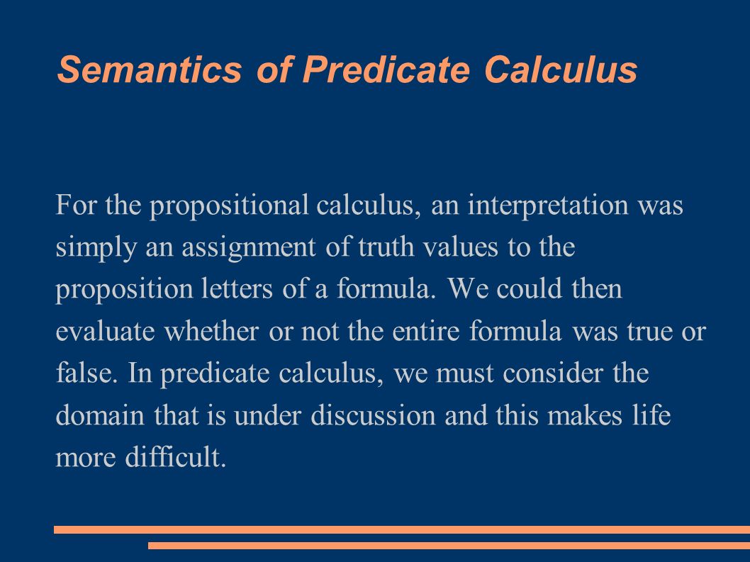 Predicate Calculus and Program Semantics 