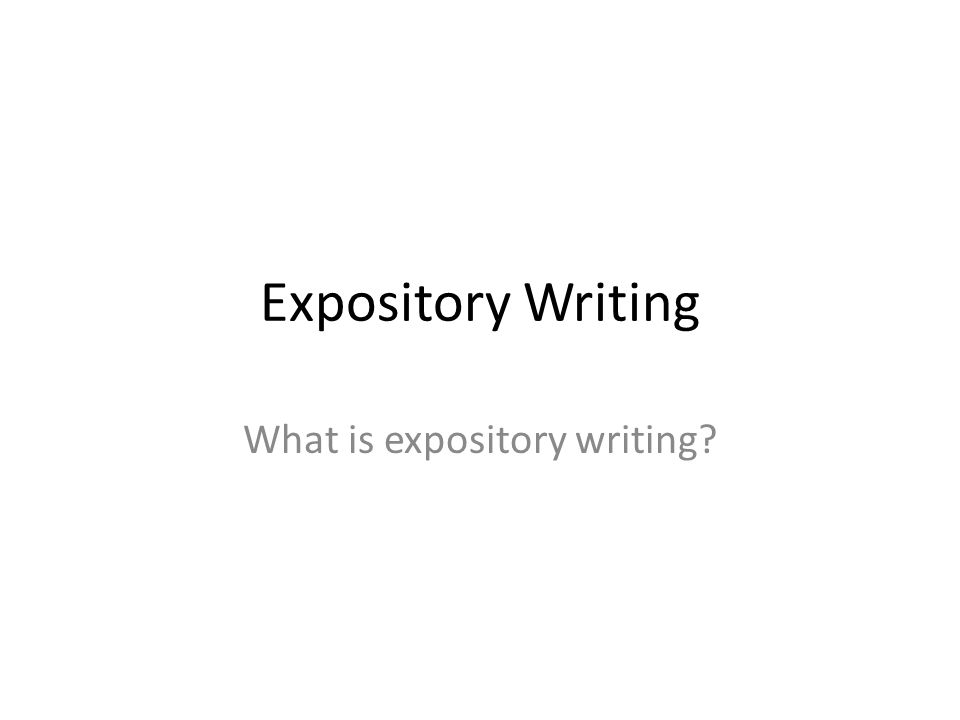 expository writing video