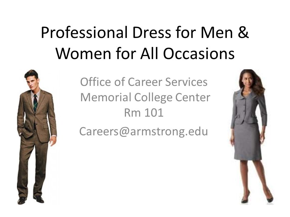 Professional Dress for Men & Women for All Occasions - ppt video