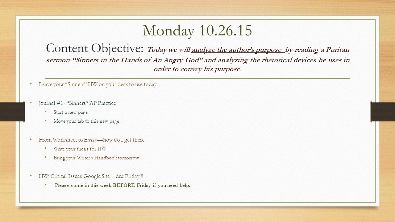 Sinners in the hands of an angry god worksheet answers