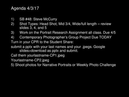 Agenda 4/3/17 SB #48: Steve McCurry