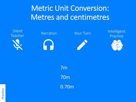 Metric Unit Conversion: Metres and centimetres