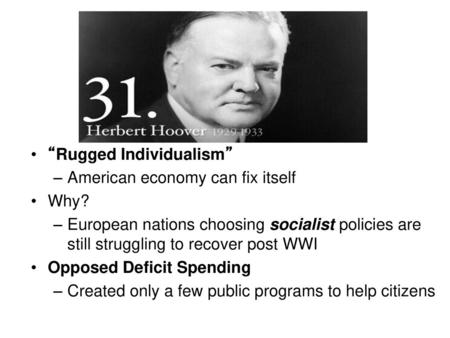 President Hoover Great Depression