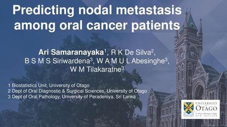 Predicting nodal metastasis among oral cancer patients