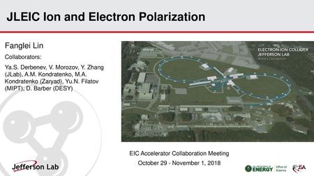 JLEIC Ion and Electron Polarization