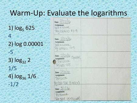 8 5 Natural Logarithms Natural Logarithms Natural Logarithm A Natural Log Is A Log With Base E The Euler Number Log E X Or Ln X Ppt Download