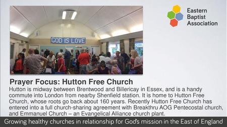 Prayer Focus: Hutton Free Church