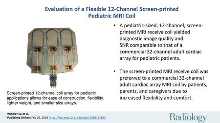Evaluation of a Flexible 12-Channel Screen-printed