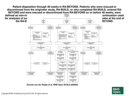 Patient disposition through 48 weeks in RA-BEYOND