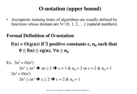 Asymptotic Notation Faculty Name Ruhi Fatima Ppt Video Online Download