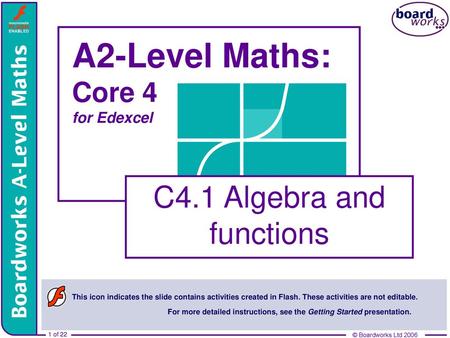 A2-Level Maths: Core 4 for Edexcel