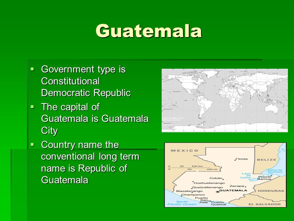 Republic of Guatemala, Guatemala City
