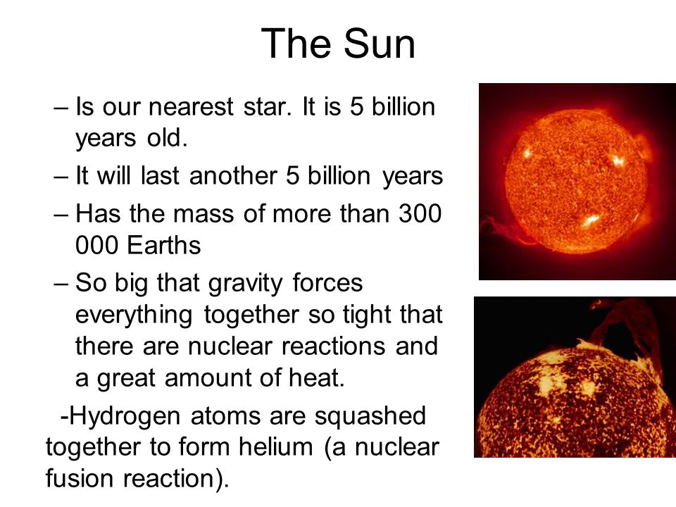 How old is the sun