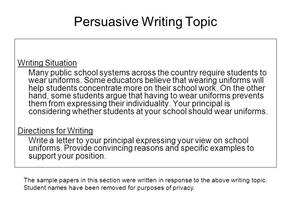 school uniforms should not be required persuasive essay