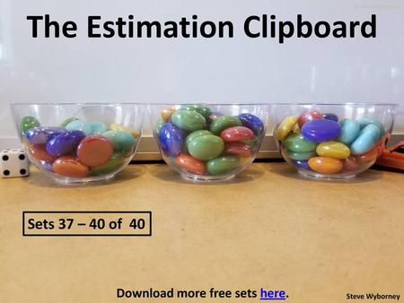 The Estimation Clipboard Download more free sets here.