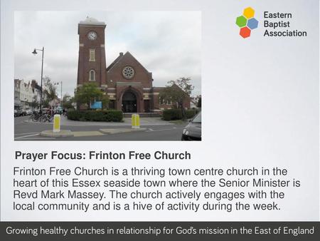Prayer Focus: Frinton Free Church