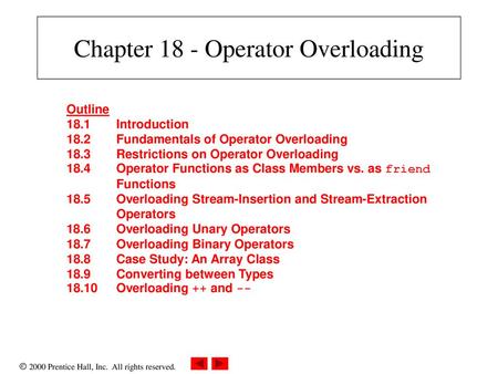 Notes On Operator Overloading InC++ - Notes - LearnPick India