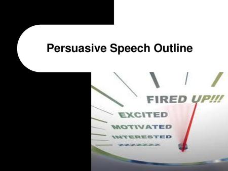 drunk driving persuasive speech outline