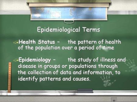 Epidemiological Terms