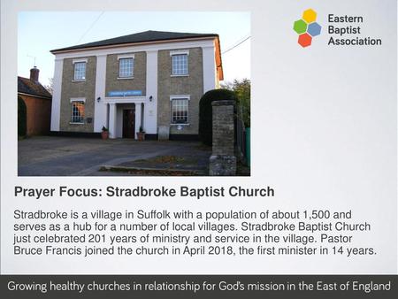 Prayer Focus: Stradbroke Baptist Church
