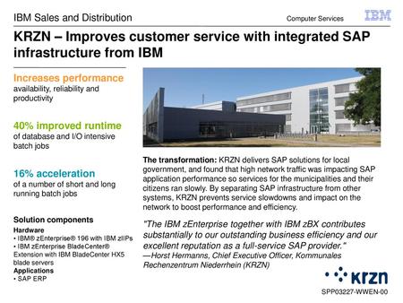 IBM Sales and Distribution