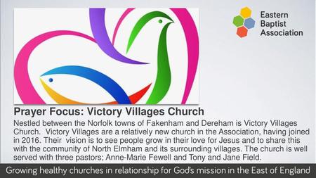 Prayer Focus: Victory Villages Church