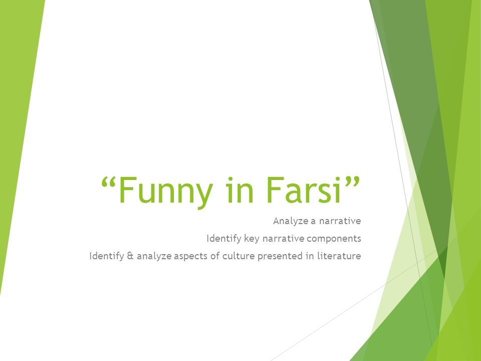 funny in farsi analysis