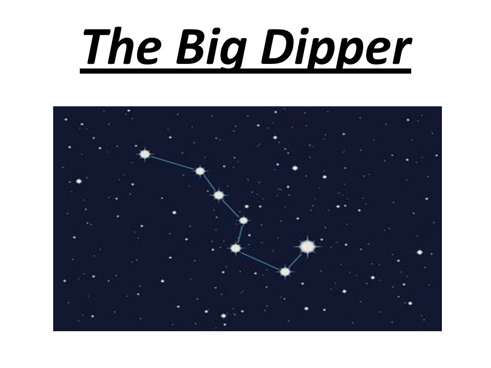 Big dipper constellation