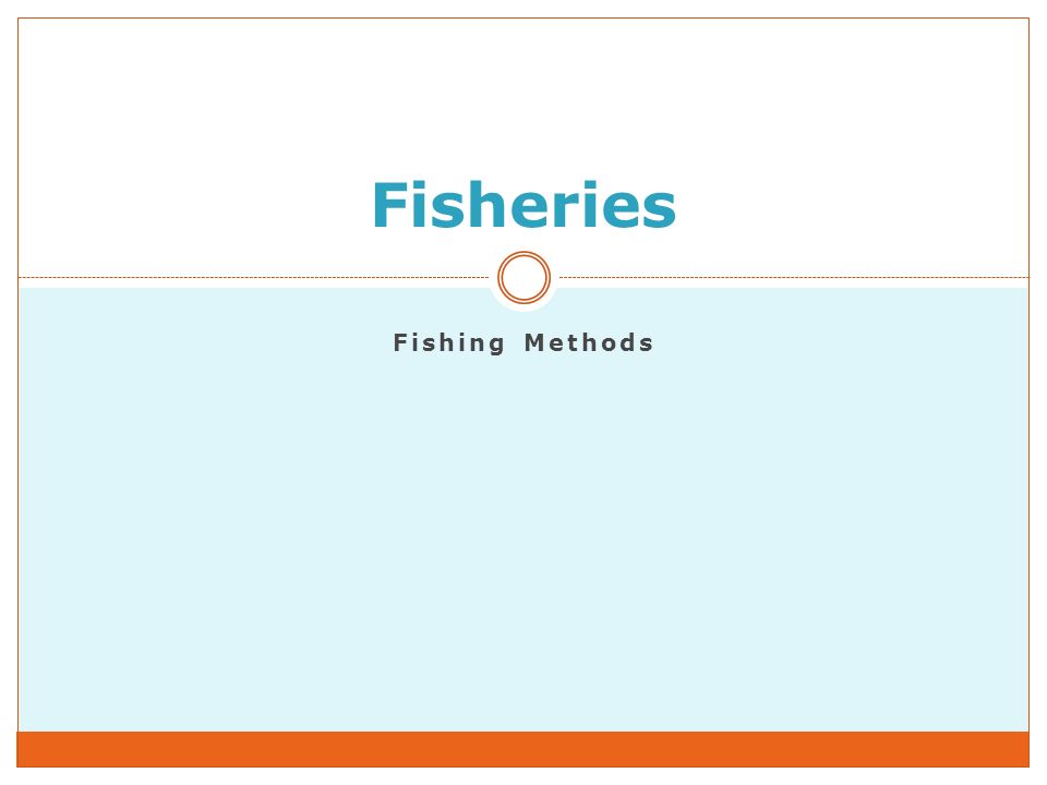 Fisheries Fishing Methods. - ppt video online download