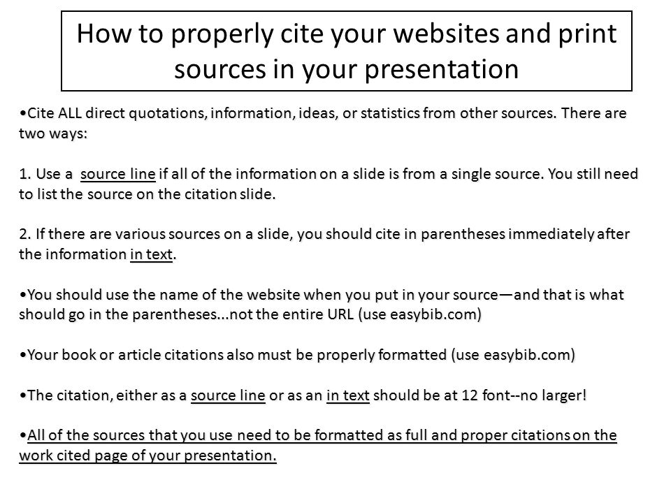 how to properly cite sources how to properly cite sources