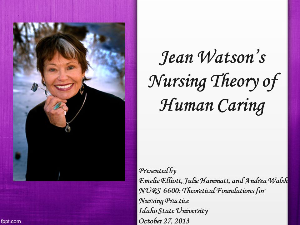 Jean Watson's Nursing Theory of Human Caring - ppt video online download