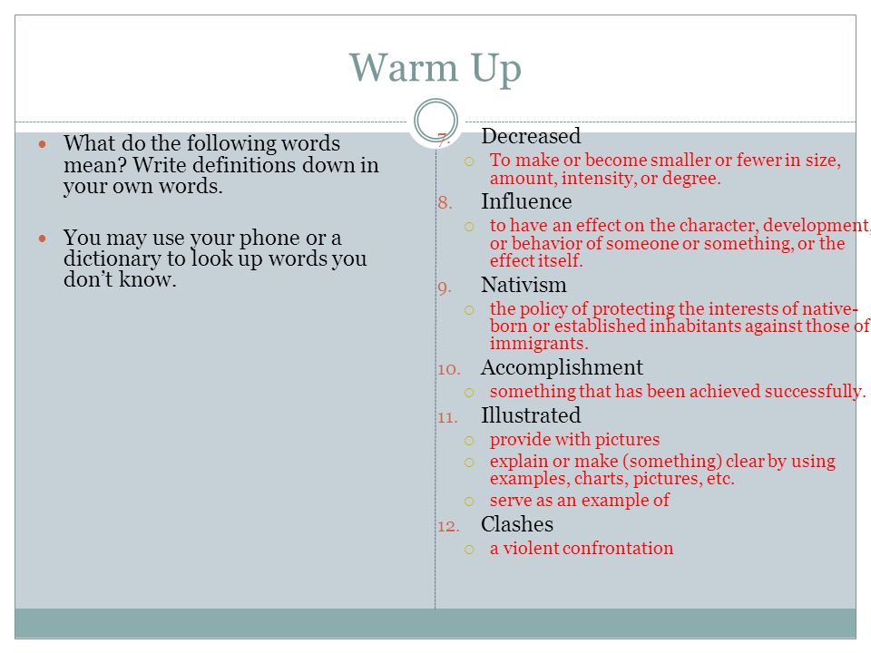 write the meaning of the following words . you may use a