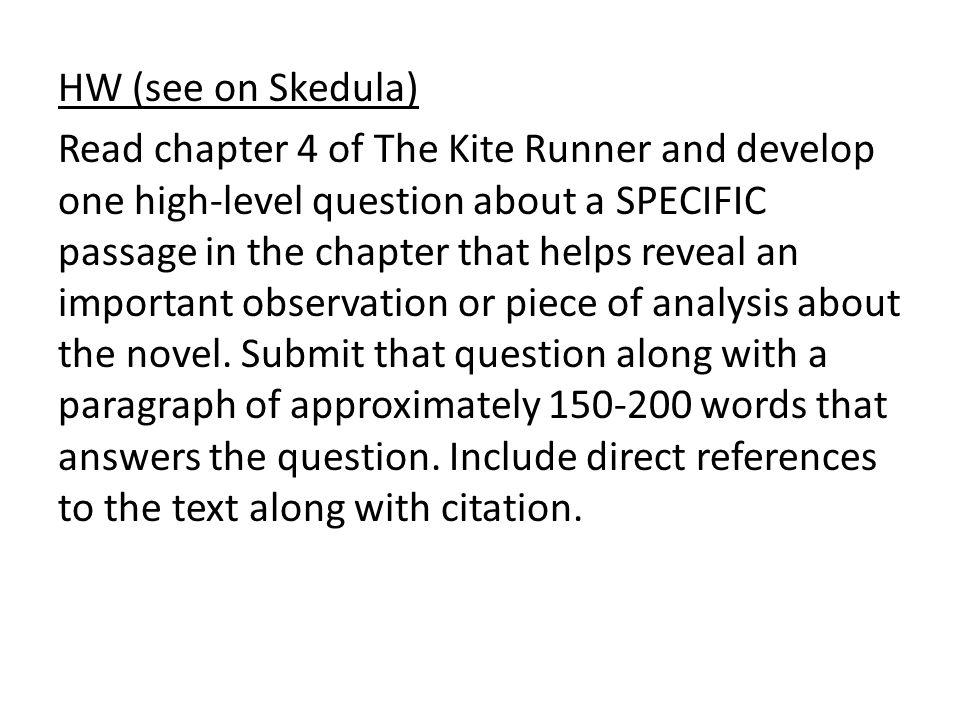 Excerpt: 'The Kite Runner