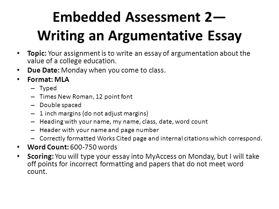 how to assess an essay
