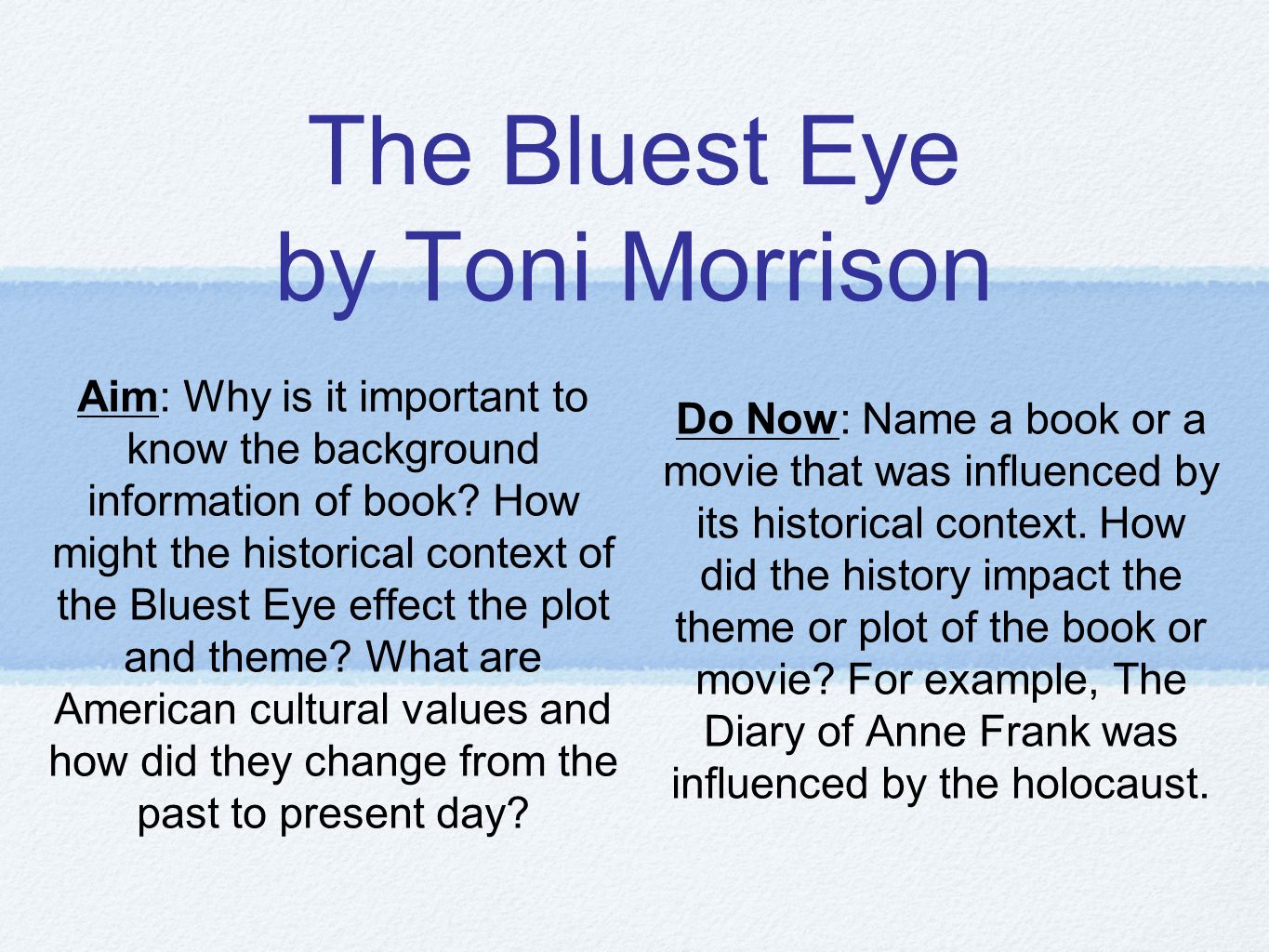 the bluest eye themes the bluest eye themes