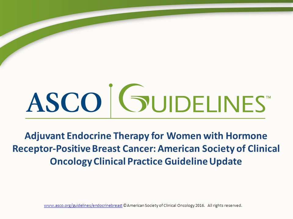 American Society of Clinical Oncology All rights reserved. Adjuvant. - ppt  download