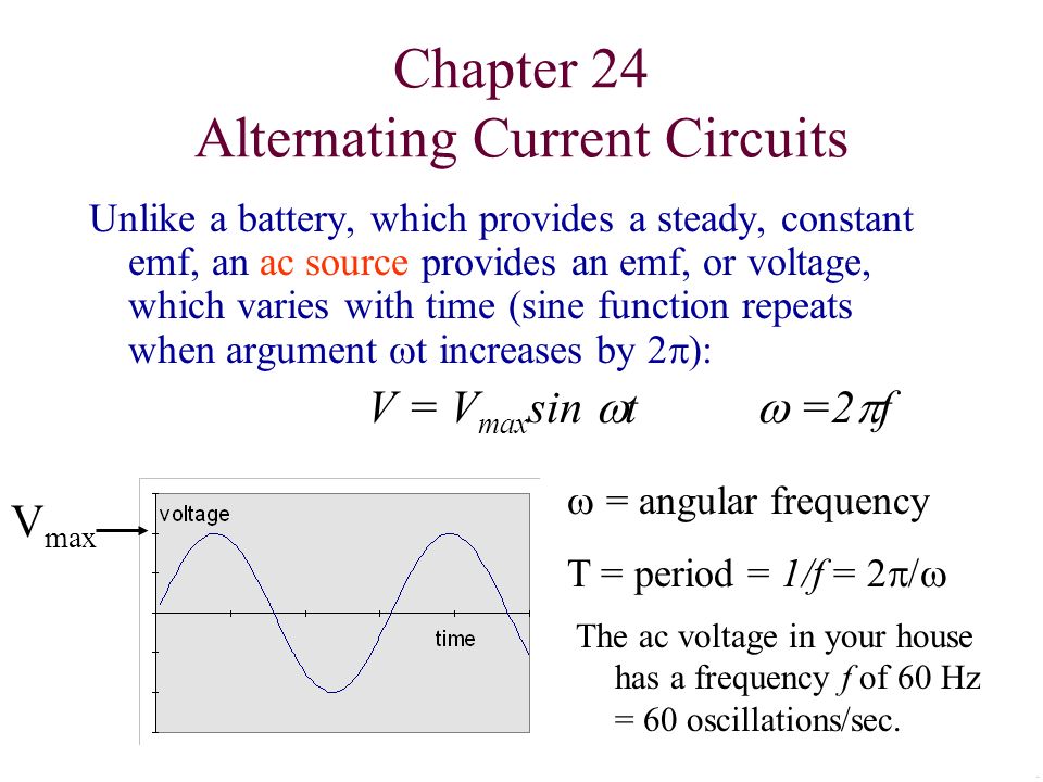 Chapter 24 Alternating Circuits - ppt video online download