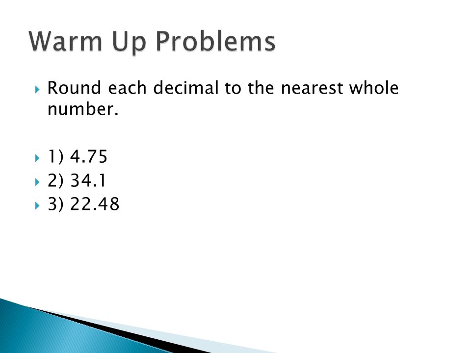 Rounding To The Nearest Whole Number. - ppt download