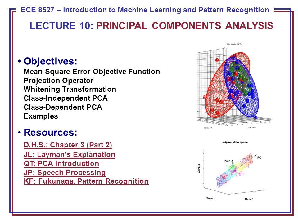 ECE 8443 Pattern Recognition ECE 8527 Introduction to Machine