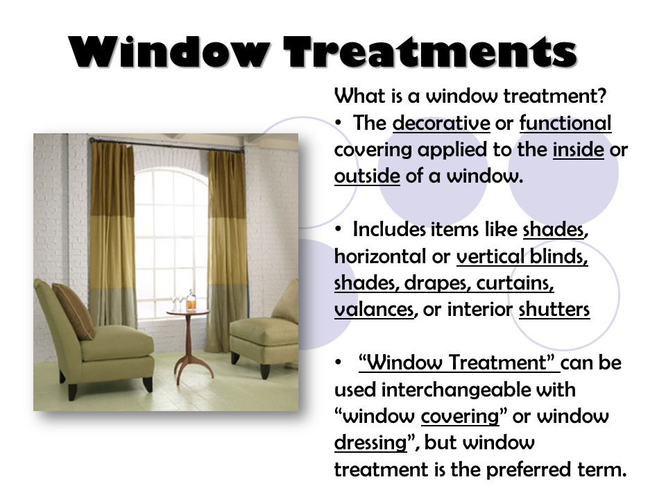 Define window outlet dressing