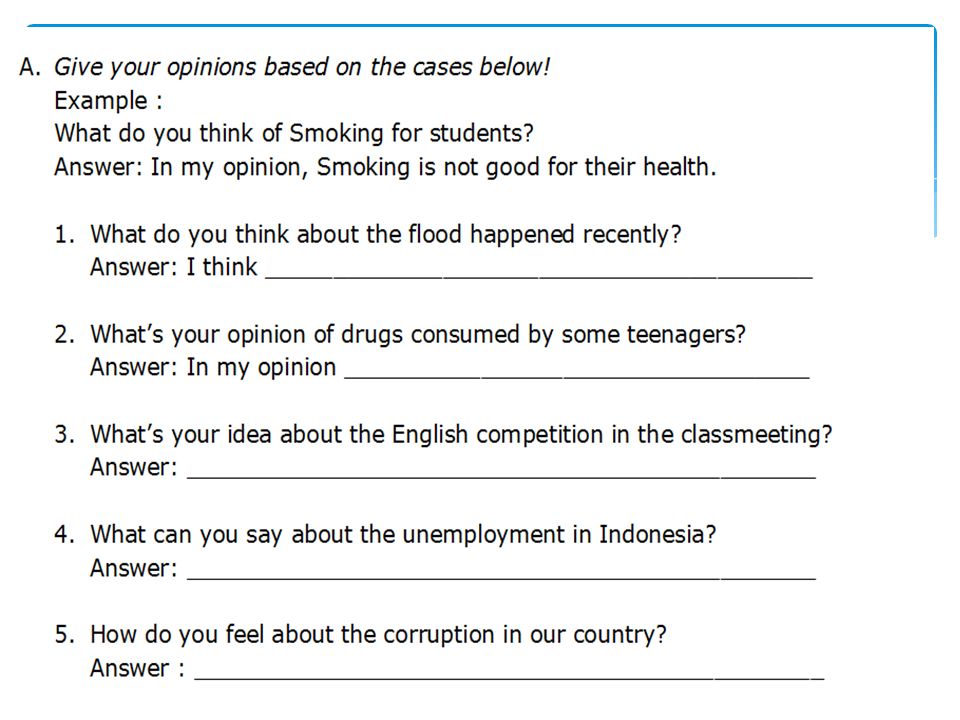 Asking And Giving Opinion Ppt Video Online Download