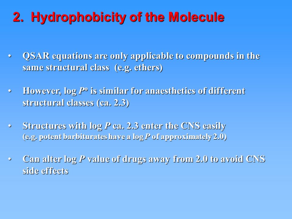 2 Hydrophobicity Of The Molecule Ppt Video Online Download