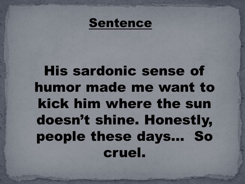 Sense of humour meaning